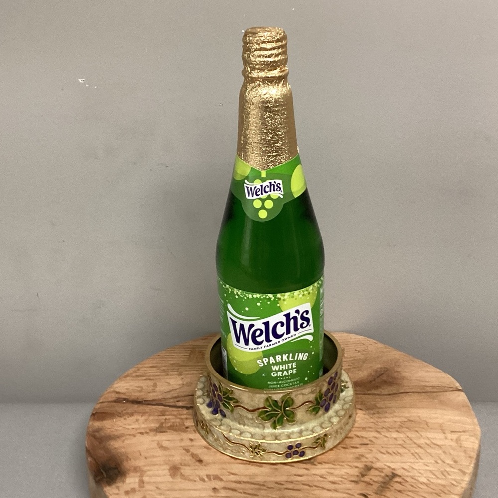 🟣 Cloisonné Wine Bottle Coaster Holder - Like New Condition - Beautiful - Unique - Picture 13 of 13
